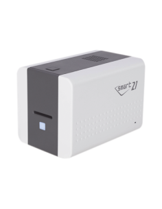 Impresora de Tarjetas Semi- automática SMART21 / Ingreso de Tarjetas Manual/Incluye Ribbon, Software y 100 Tarjetas PVC