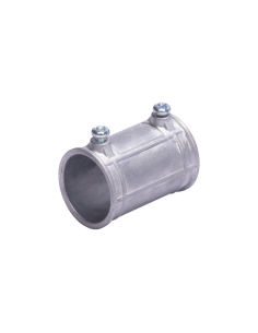 Cople 1" (25mm) Pared Delgada Con Tornillo (Tipo Americano) Galvanizado, Etiqueta Verde.