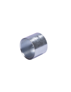 Cople 1/2" (13mm) pared gruesa con rosca galvanizado etiqueta amarilla