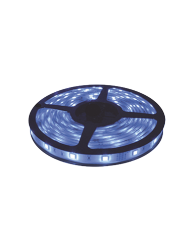 Tira Led de 5 m / Color Azul /Uso Interior / Potencia 15 W / 420 lm/ 12 V CD / IP 20.