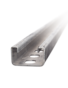 Unicanal Perforado 4 X 2 cm X 3 m / Calibre 16 / Galv. Electrolítico