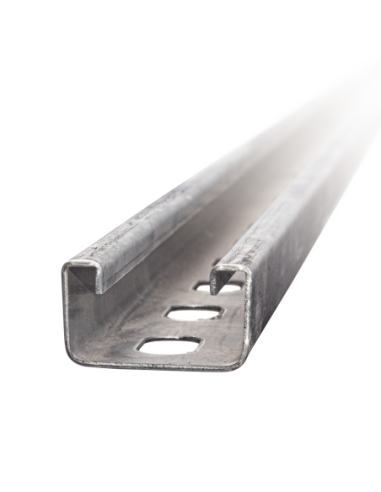 Unicanal Perforado 4 X 2 cm X 3 m / Calibre 16 / Galv. Electrolítico