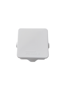 Caja de Conexiones Impermeable IP55 con 4 Entradas, 80 x 80 x 50 mm, para Instalaciones Industriales, Comerciales y Residenci
