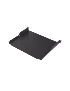 Charola para Soportar Equipos en Rack de 19 in, Profundidad de 34 cm, Color Negro, 1U