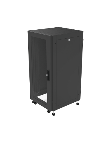 Gabinete Profesional para Telecomunicaciones de 19in, Instalación a Piso, 24UR, 600 mm Profundidad, Se envía el Gabinete Arma