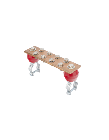 Barra de Unión con 1000 A de Capacidad. Incluye Montaje para Torre y Aisladores.