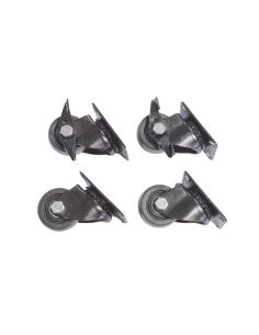 Juego de 4 Ruedas para Gabinetes Linkedpro Terminación R2 (2 con freno, 2 libres)