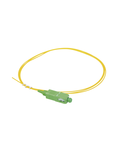 Pigtail de Fibra Óptica Monomodo SC/APC, simplex de 1 metro