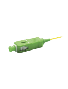 Pigtail de Fibra Óptica Monomodo SC/APC, simplex de 2 metros