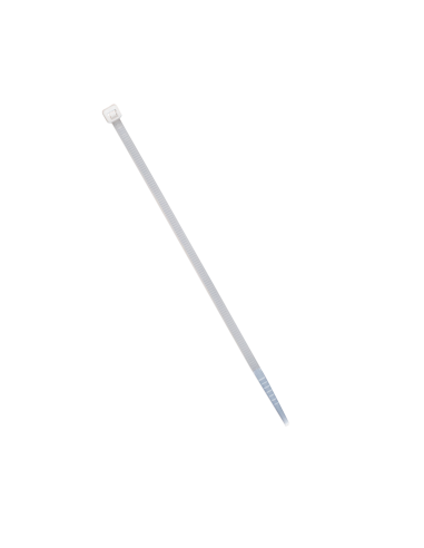 Cincho de plástico, Color Natural, 3.5 x 150 mm, Ideal para sujeción de cables (Bolsa con 100 piezas)