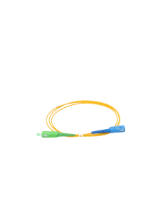 Jumper de Fibra Óptica Monomodo SC/APC-SC/UPC Simplex de 1 metro, 2mm