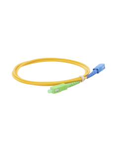 Jumper de Fibra Óptica Monomodo SC/APC-SC/UPC Simplex de 1 metro, 3mm