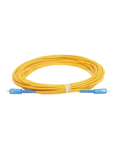 Jumper de Fibra Óptica Monomodo SC/UPC - SC/UPC Simplex, color amarillo, 15 metros