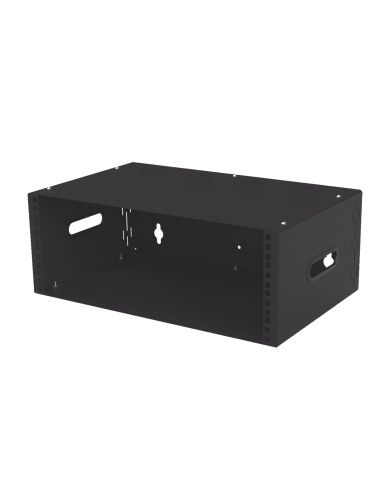 Gabinete para Montaje en Pared liviano, 4 Unidades de rack, Profundidad máxima de trabajo 250 mm, Se envía el Gabinete Armado
