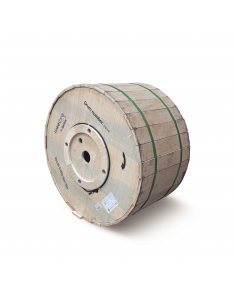 Carrete de 4 km de Fibra Óptica Aérea Mini ADSS (ASU) G.652D, Monomodo de 6 Hilos, Exterior, Span 80, Loose Tube