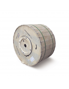 Carrete de 4 km de Fibra Óptica Aérea Mini ADSS (ASU) G.652D, Monomodo de 24 Hilos, Exterior, Span 80, Loose Tube