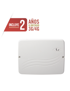 Panel de Alarma Cloud Híbrido 4G LTE / 8 Zonas Cableadas, 32 Inalámbricas / INCLUYE 2 AÑOS 3G/4GLTE ILIMITADOS / Programación