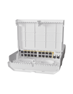 (netPower 16P) Switch administrable Sistema Operativo Dual, 16 puertos c/PoE, 2 puertos 10G SFP+ para Exterior