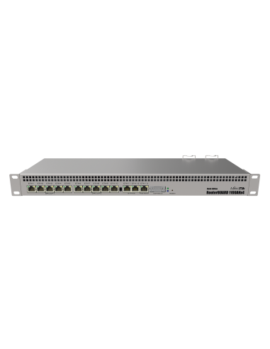 RB1100AHx4 Dude Edition, 13 Puertos Gigabit, Almacenamiento M.2 60GB para Base de Datos Dude