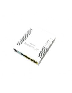 (RB260GSP) Switch Mikrotik 5 puertos PoE (Pasivo) (1in/4out) Gigabit Ethernet y 1 SFP