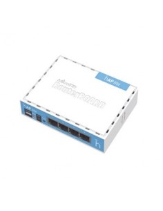 (hAP Lite) 4 Puertos Fast Ethernet y Wi-Fi 2.4 GHz 802.11 b/g/n