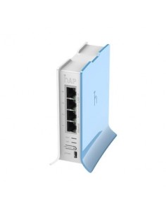 (hAP lite TC) 4 Puertos Fast Ethernet, Wi-Fi 2.4 GHz 802.11 b/g/n y base tipo Torre