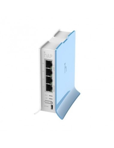 (hAP lite TC) 4 Puertos Fast Ethernet, Wi-Fi 2.4 GHz 802.11 b/g/n y base tipo Torre