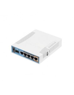 (hAP ac) 5 Puertos Gigabit Ethernet, 1 Puerto SFP, 1 USB, WiFi Doble Banda 3x3 802.11ac, hasta 1W de potencia