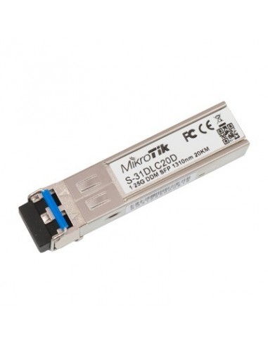 Transceptor MiniGbic SFP 1.25G LC Duplex para fibra Mono Modo 20 KM